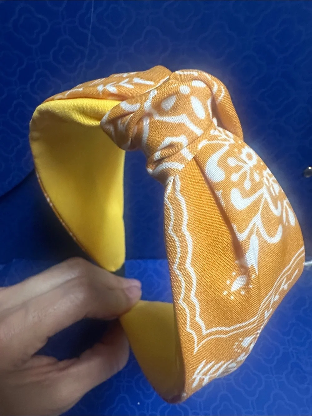 Yellow Floral Knot Headband - Women's Accessory
